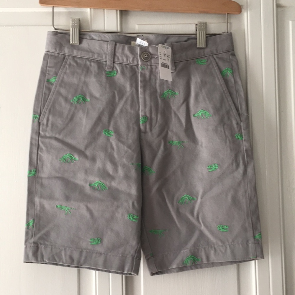 Crewcuts Sz 10 short with embroidered dinosaur